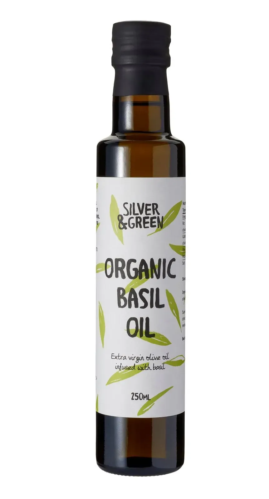Silver & Green Organic Basil Oil
