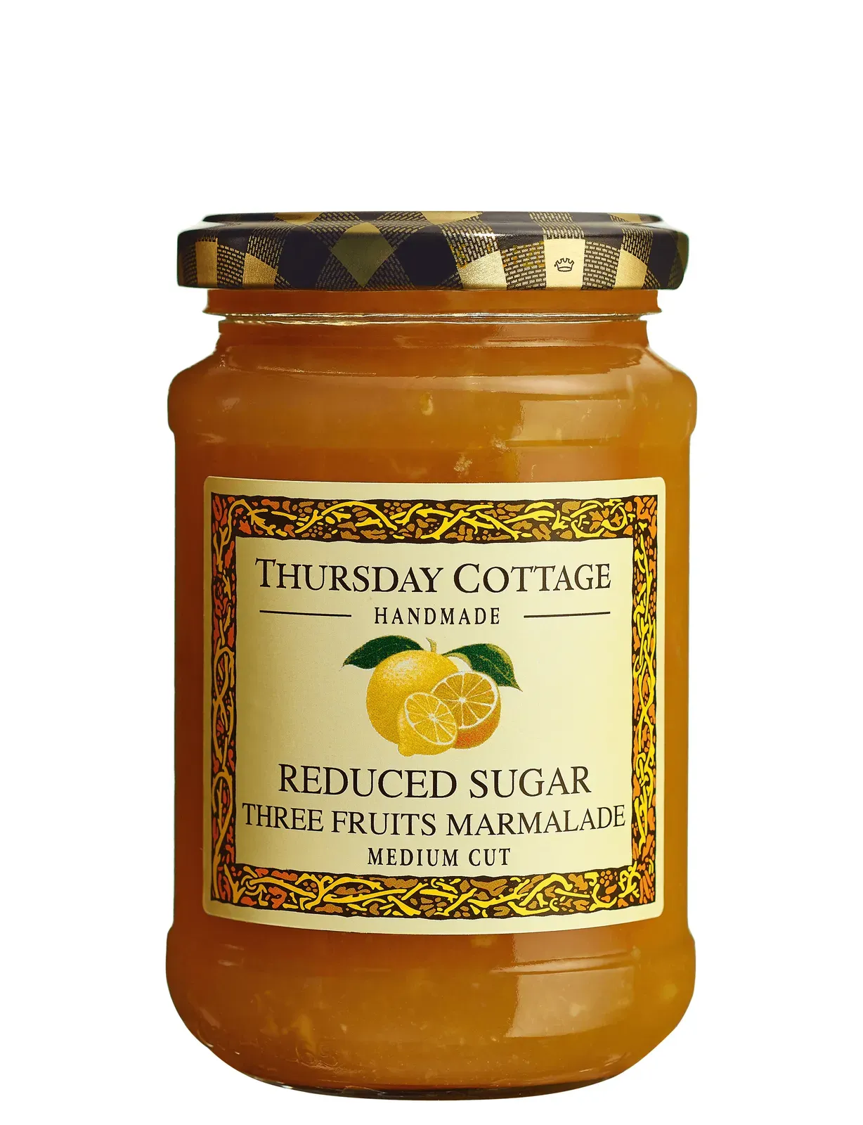 Thursday Cottage Reduced Sugar Three Fruits Marmalade (Medium Cut)