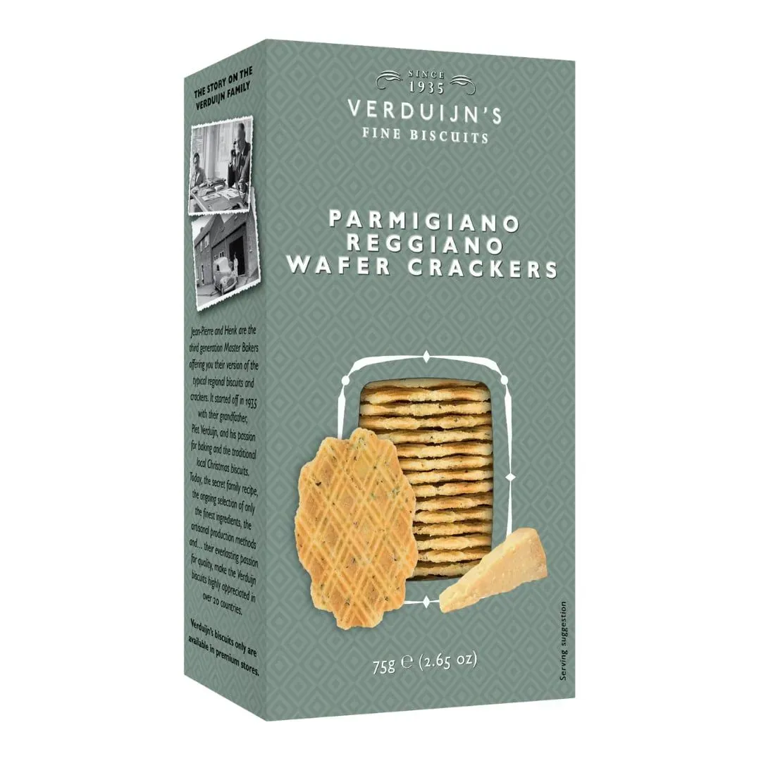 Verduijns Parmesan Reggiano Wafers with Basil and Garlic