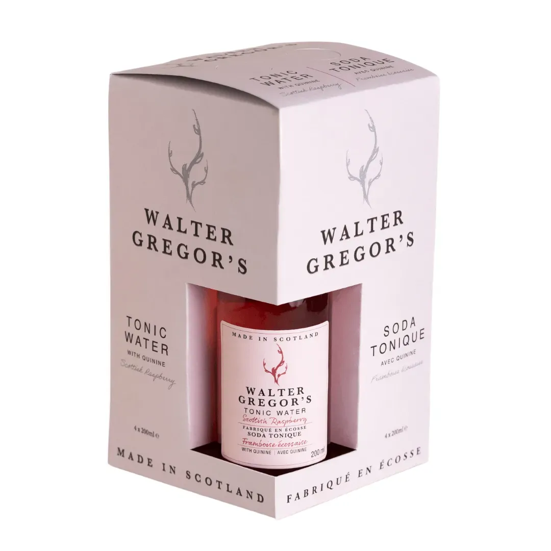Walter Gregor Scottish Raspberry Tonic Water 4-pack