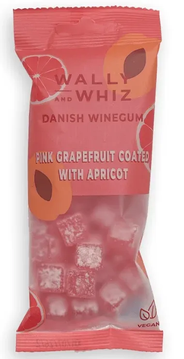 Wally & Whiz Pink Grapefruit Winegum with Apricot Dust Pouch