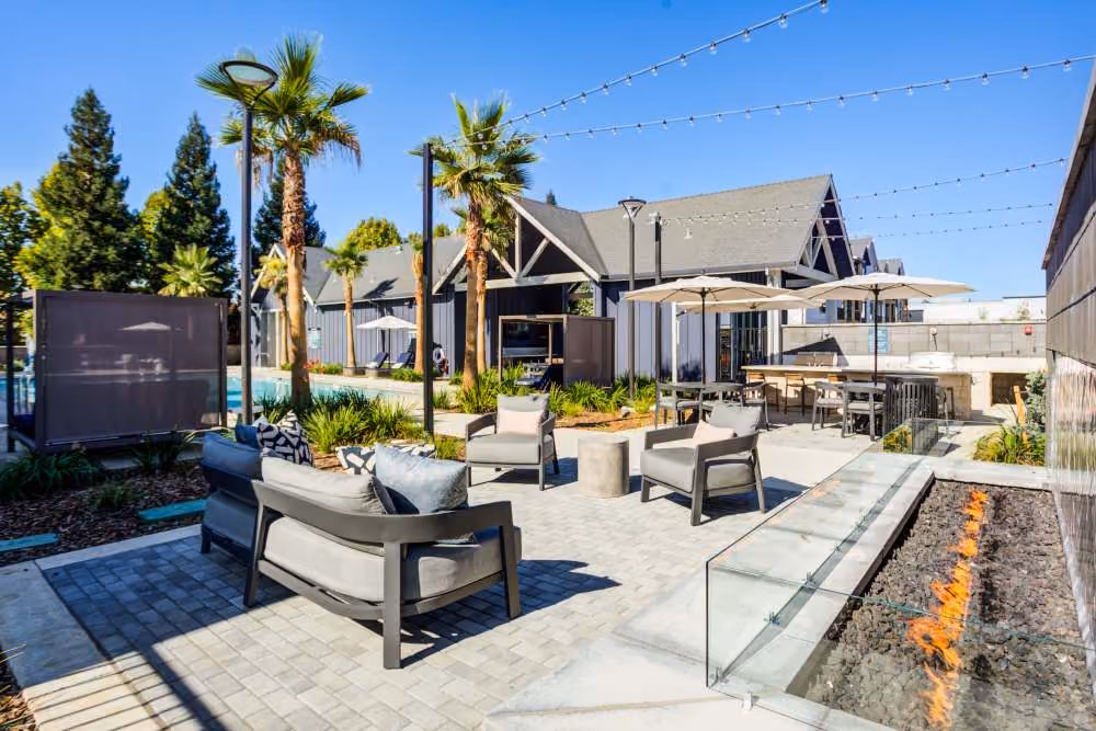 Swimming pool with lounge chairs