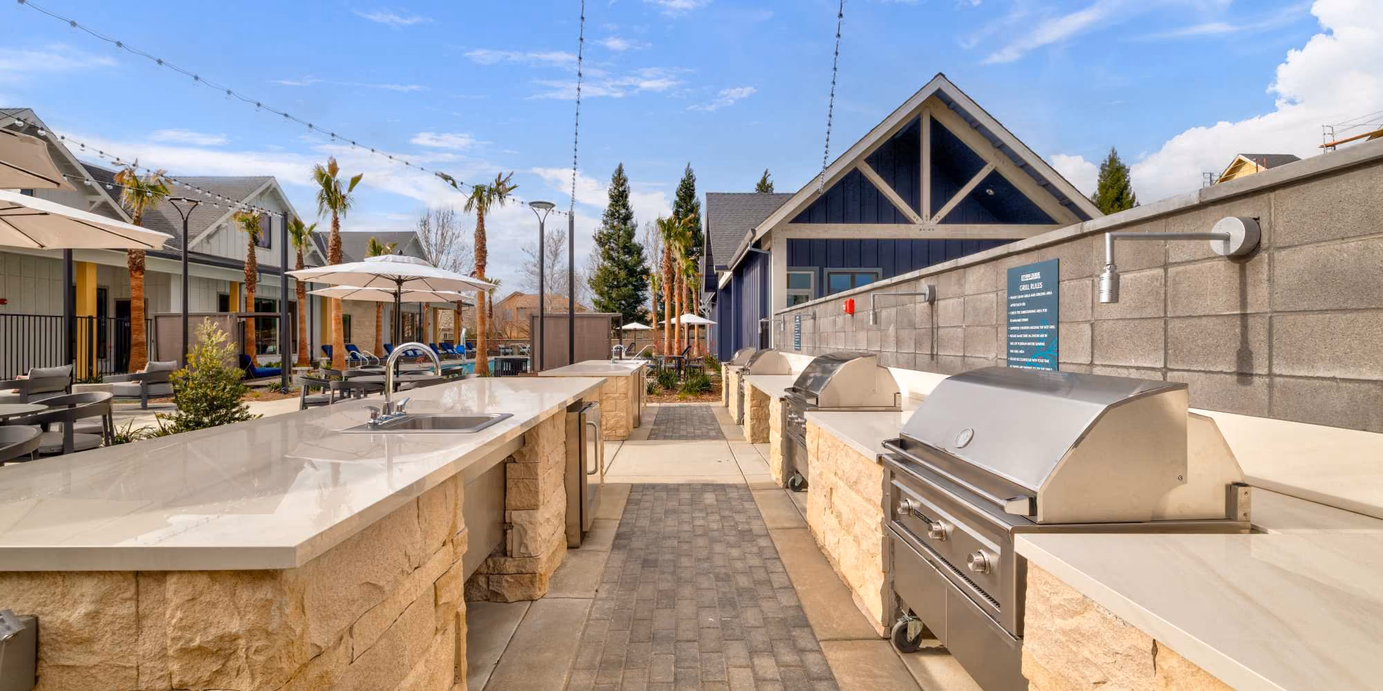 BBQ Area with grills