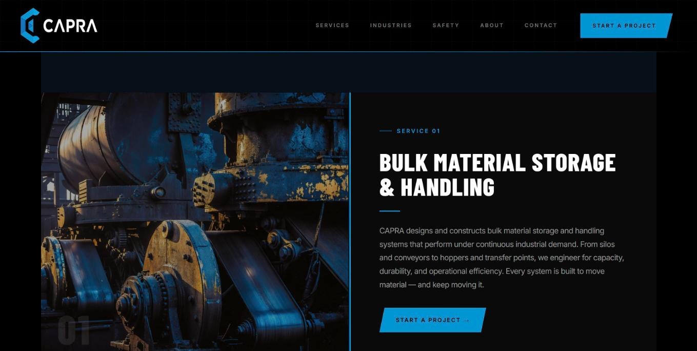 CAPRA services page