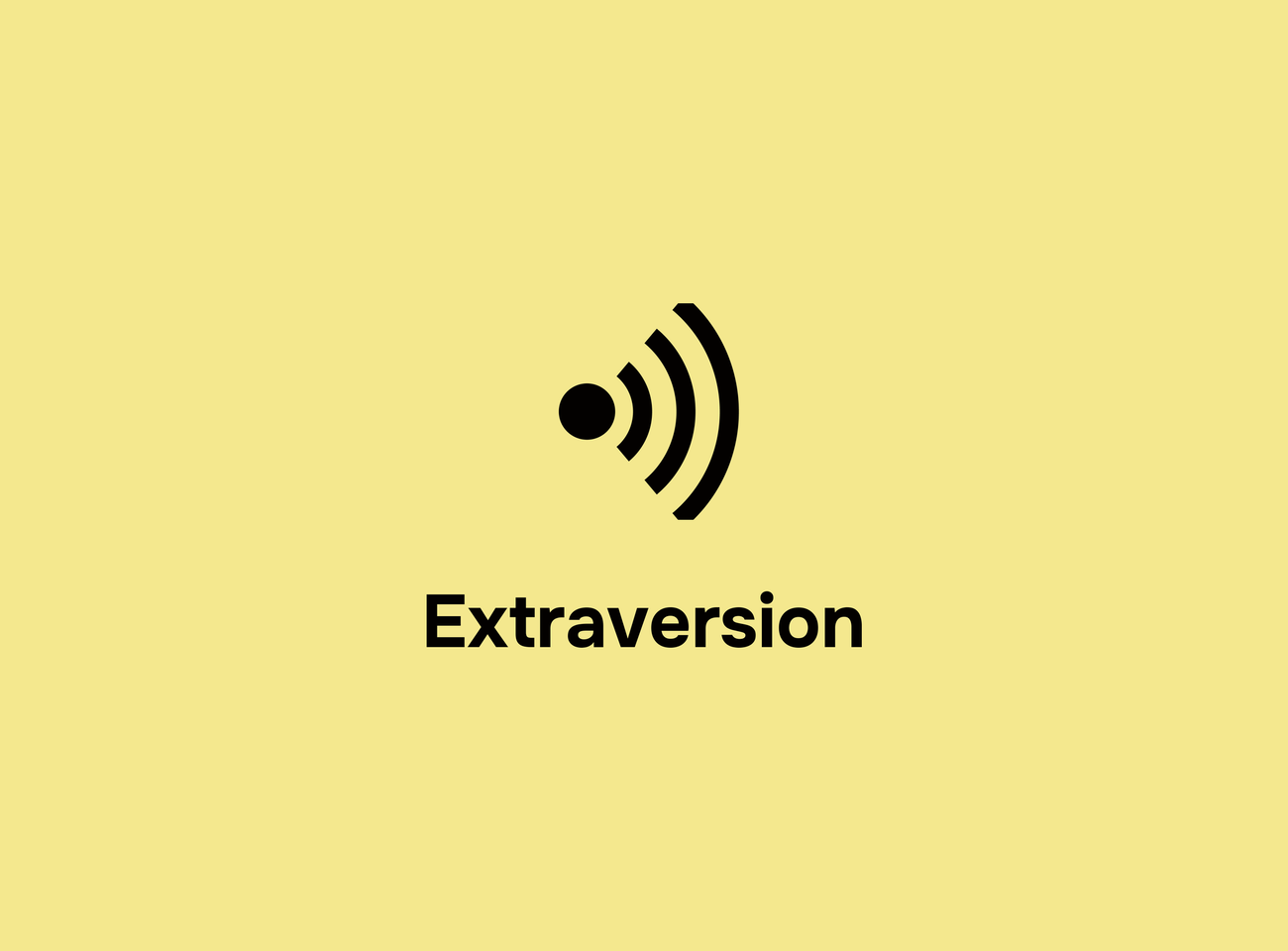 Extraversion trait icon
