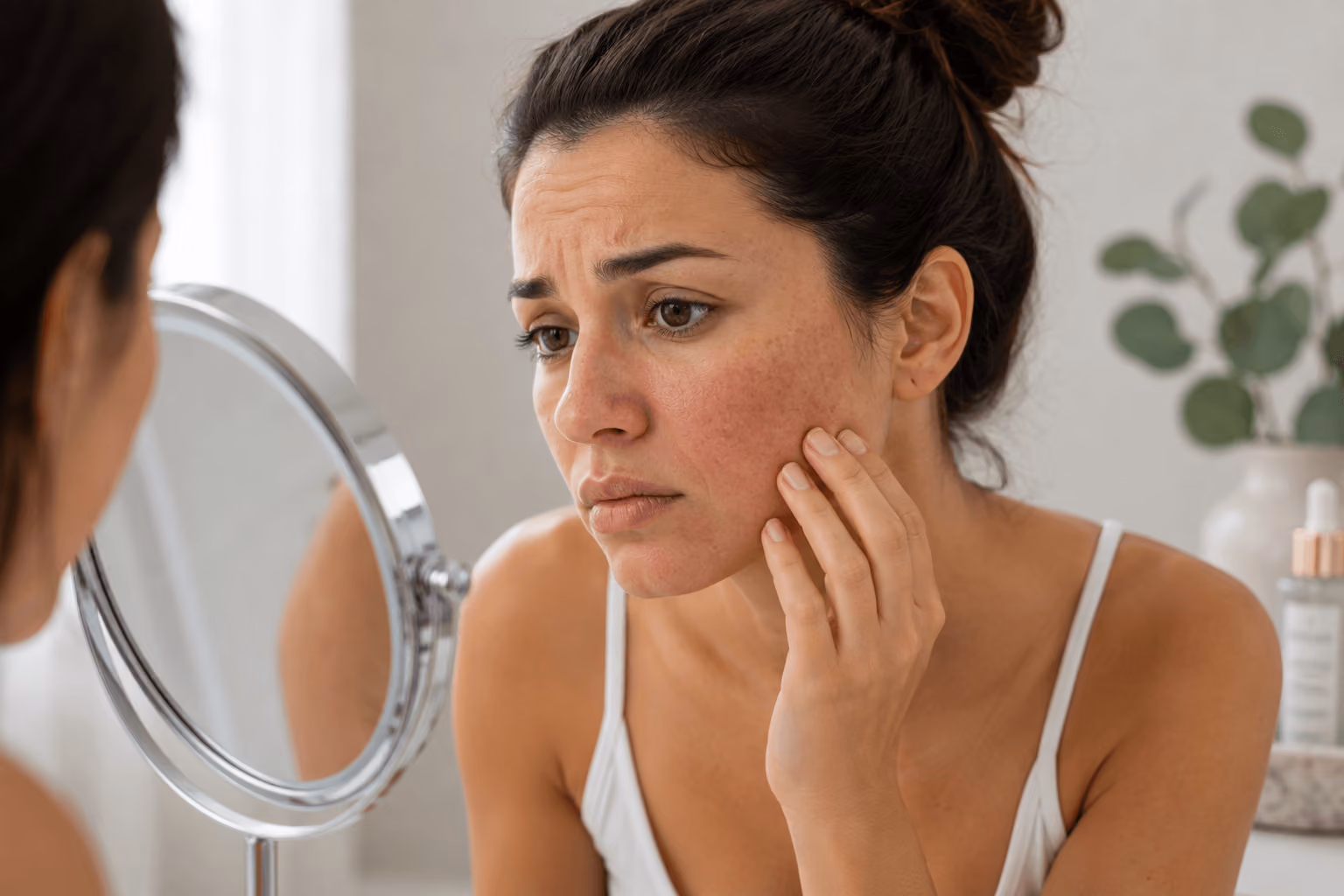 Lumecca IPL photofacial treatment being performed on a client in Fort Worth, Texas