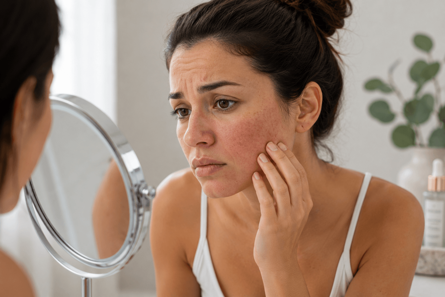 Lumecca IPL photofacial treatment being performed on a client in Fort Worth, Texas