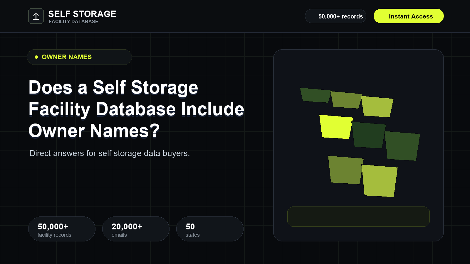 Does a Self Storage Facility Database Include Owner Names?