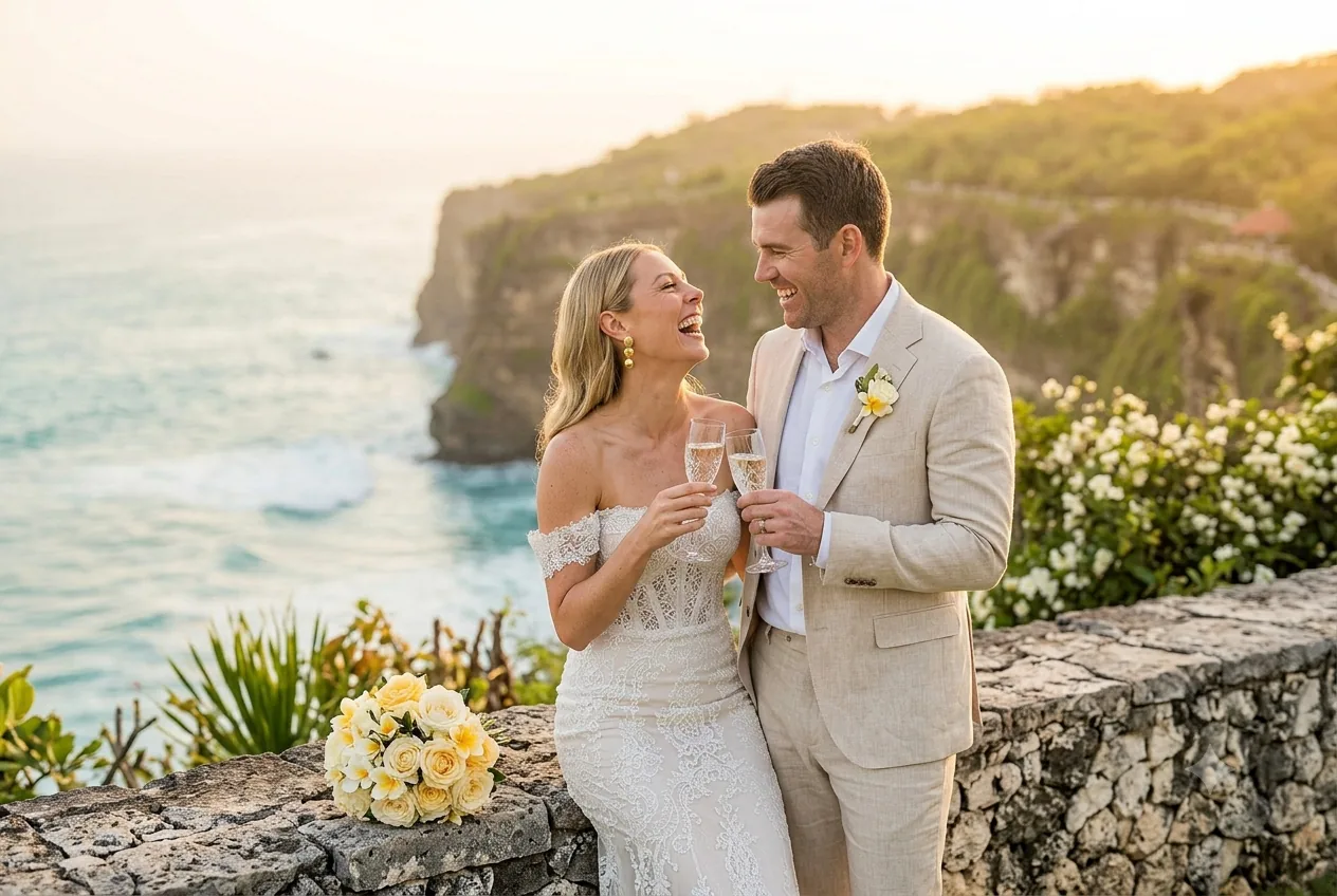Real wedding in Bali