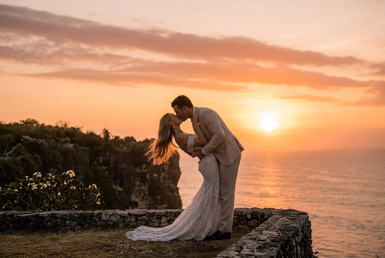 Real wedding in Bali