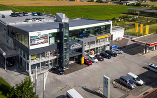 Façade du Garage Lanthemann à Cortaillod