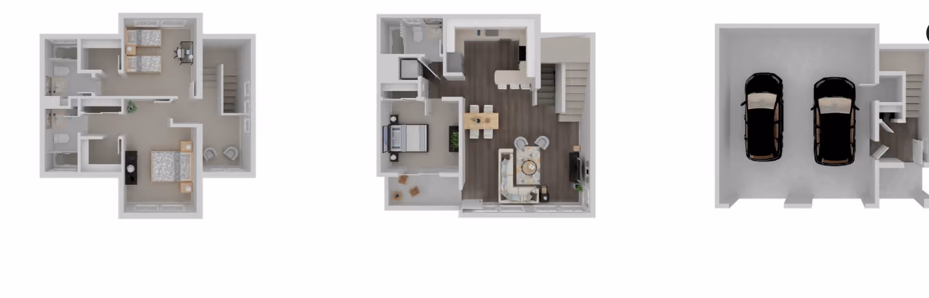 3 bedroom, 3 bath