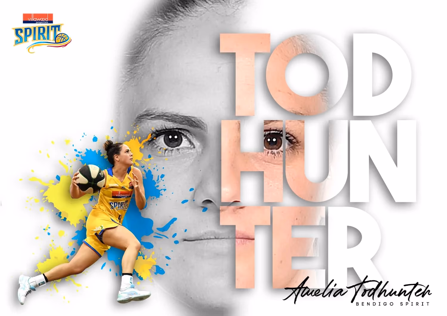 Amelia Todhunter player poster for Bendigo Spirit