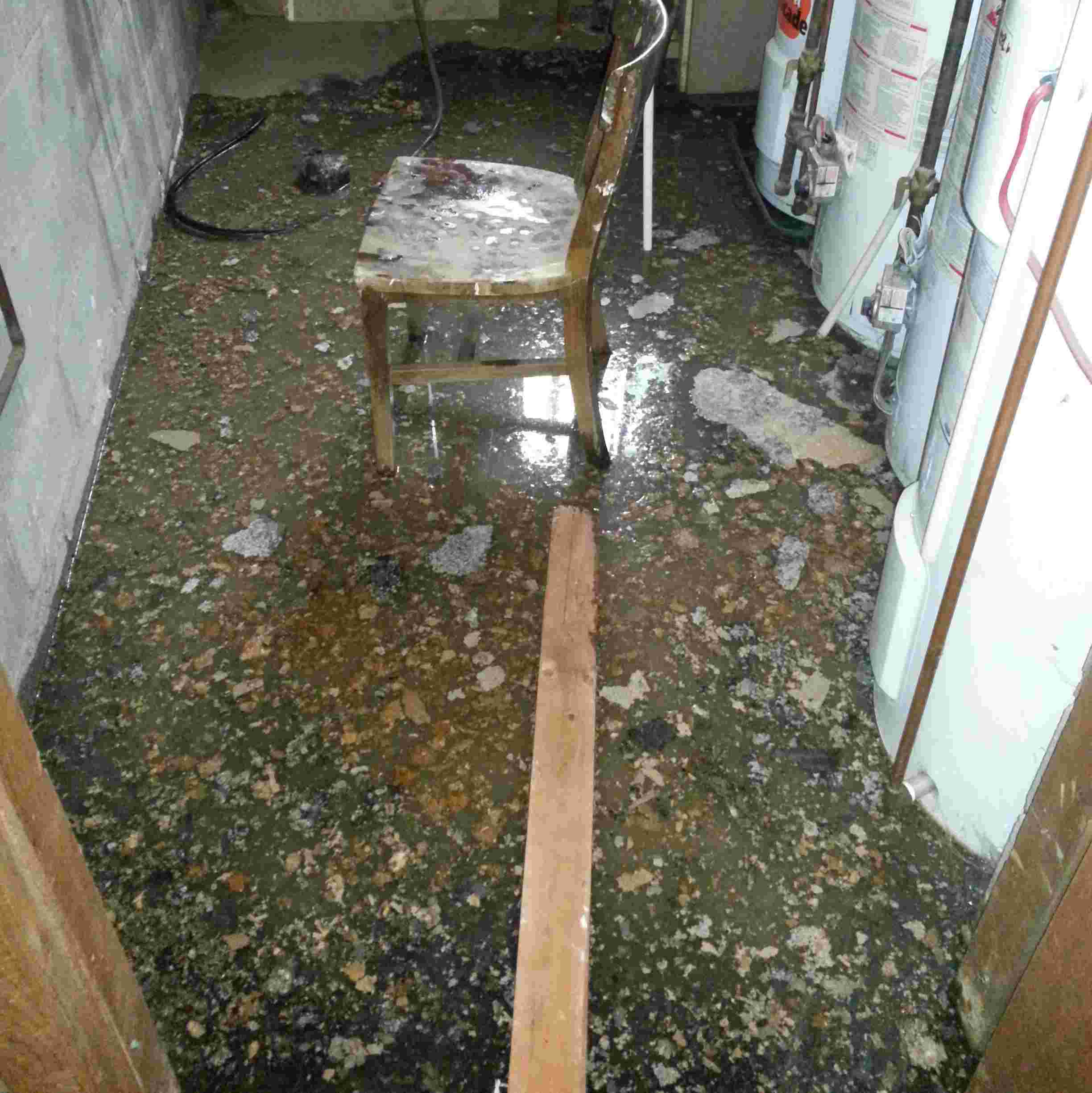 flooded basement