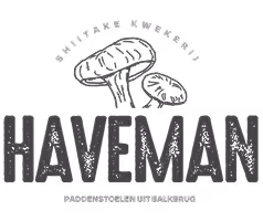Logo showing two mushrooms above stylized 'HAVEMAN' text and smaller tagline text below.