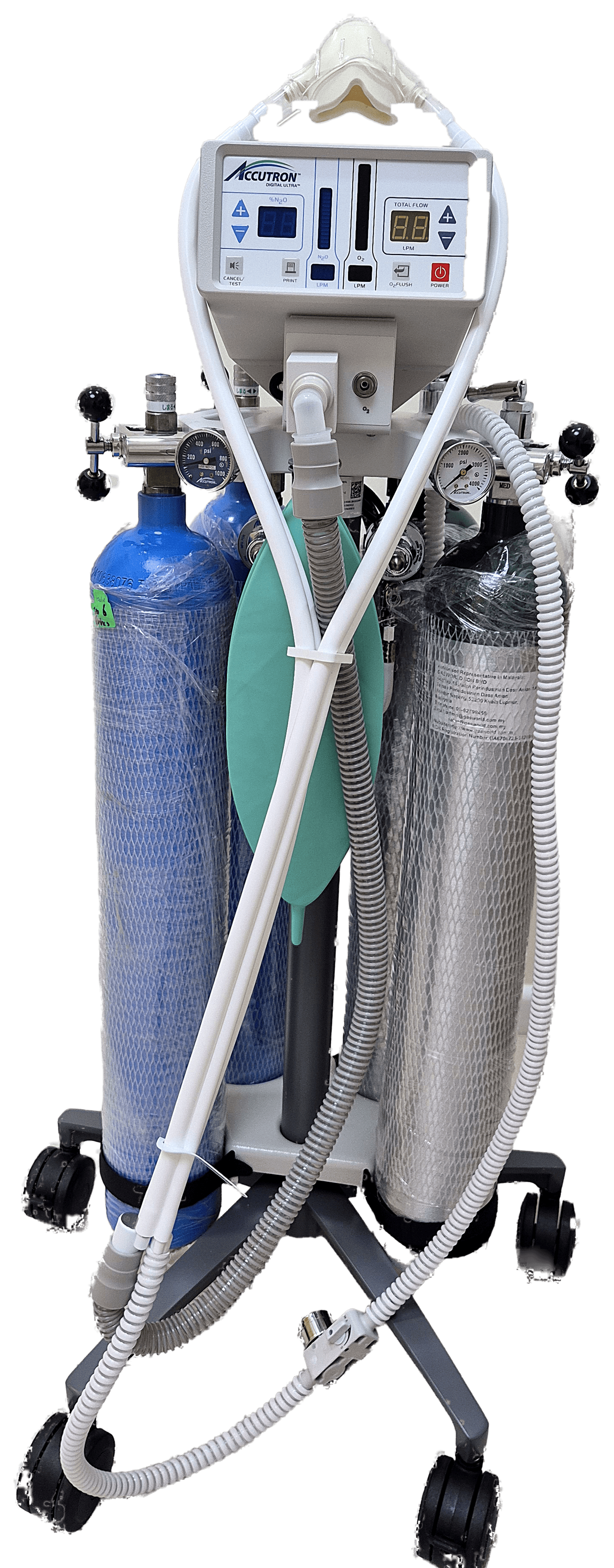Digital nitrous oxide sedation delivery system
