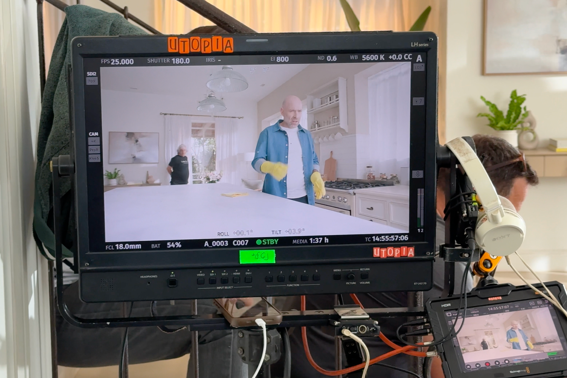 Behind-the-scenes content from a production day, cover