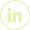 LinkedIn logo in green and white colors
