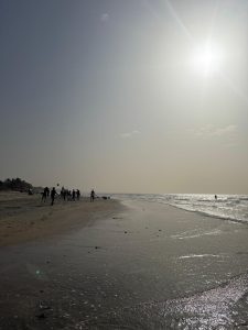 A sunny beach in Gambia