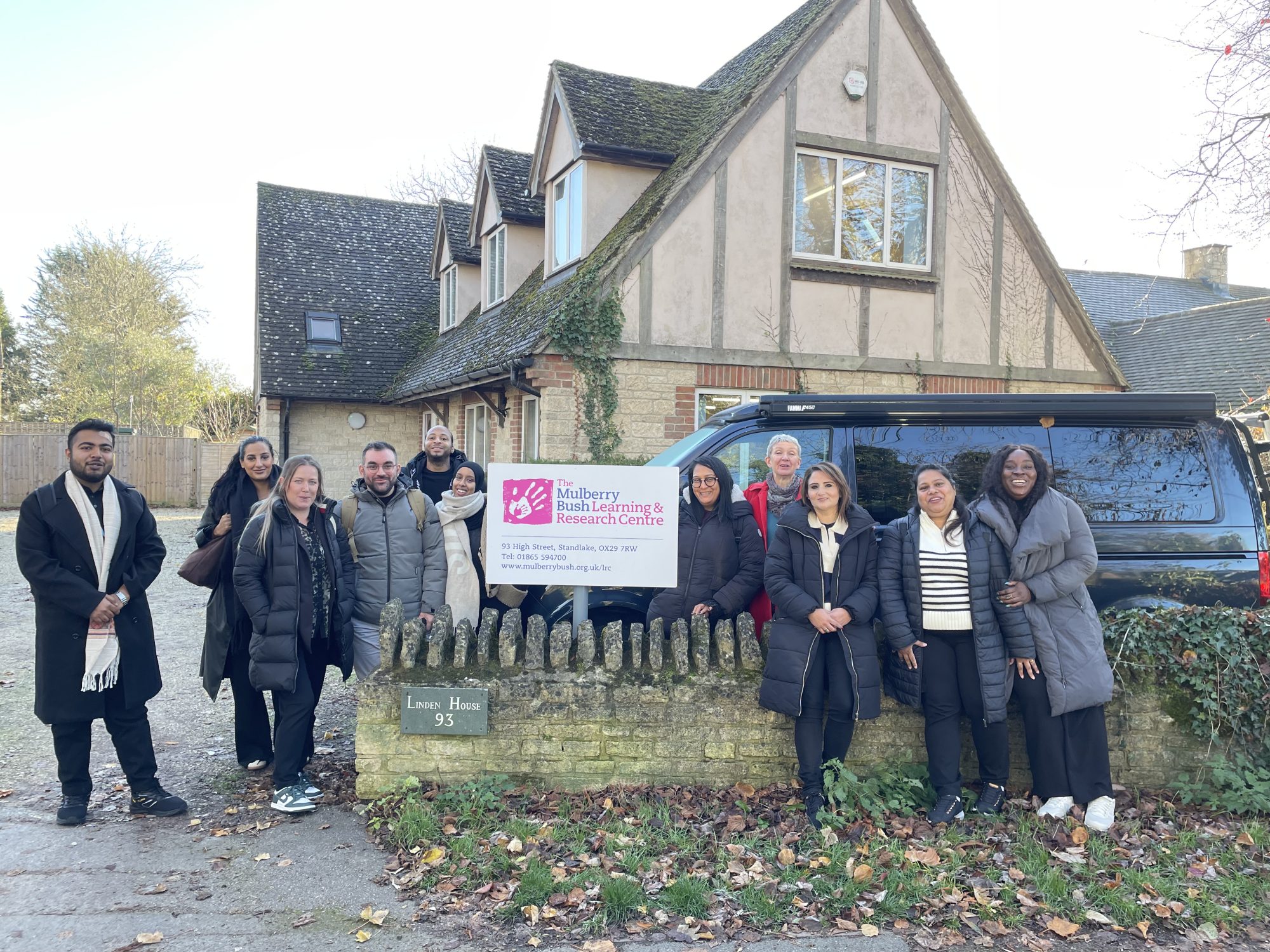 The Corner School staff on their visit to The Mulberry Bush Learning & Research Centre