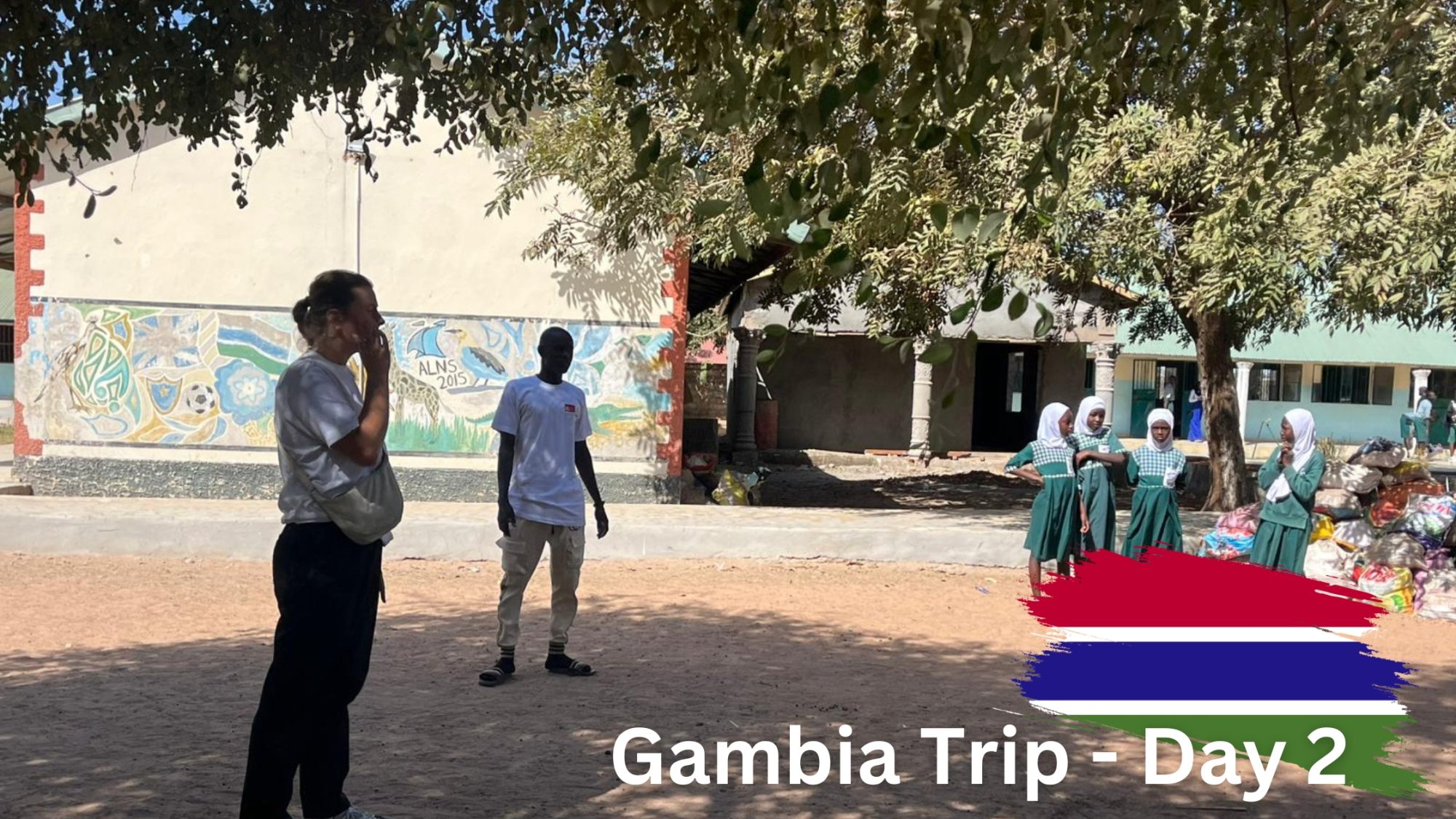 Megan on her trip to Gambia, Day 2