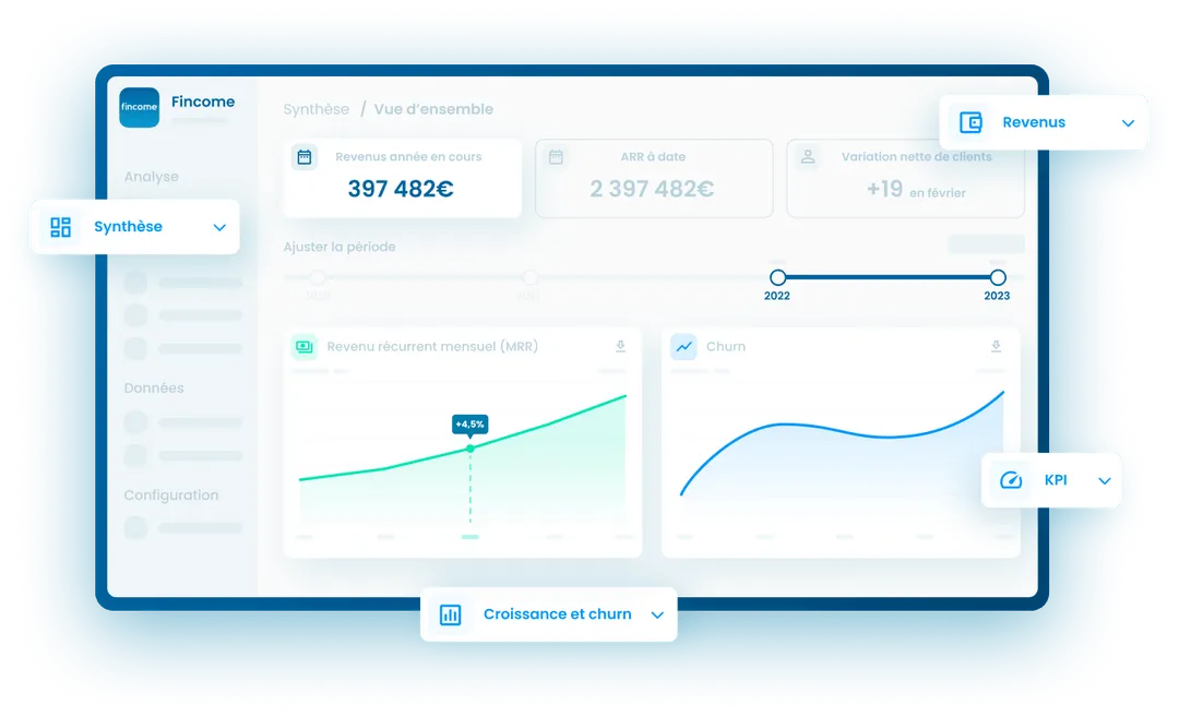 Fincome - Dashboard tablet