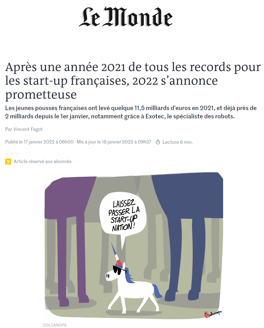 Levée de fonds 2022 - Le Monde