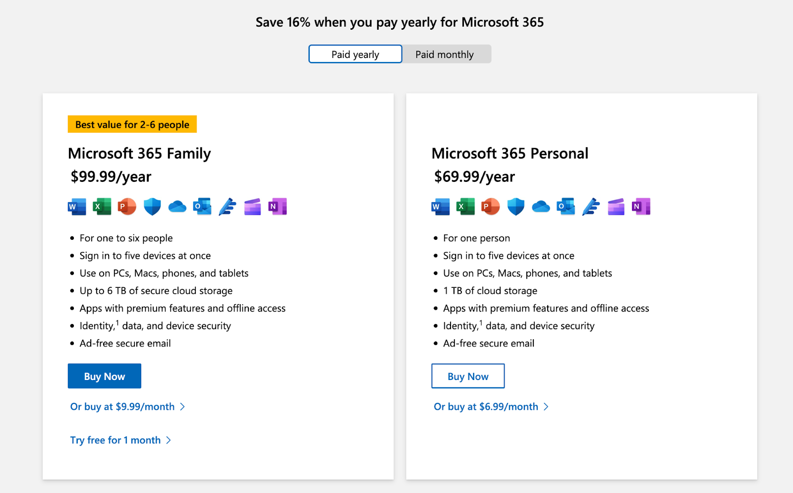 An example of Pure Price Bundling from Microsoft