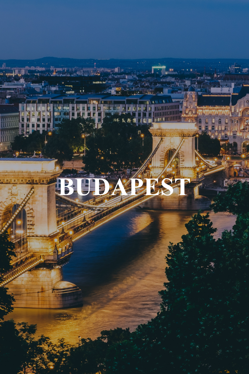 Budapest Chain Bridge at night