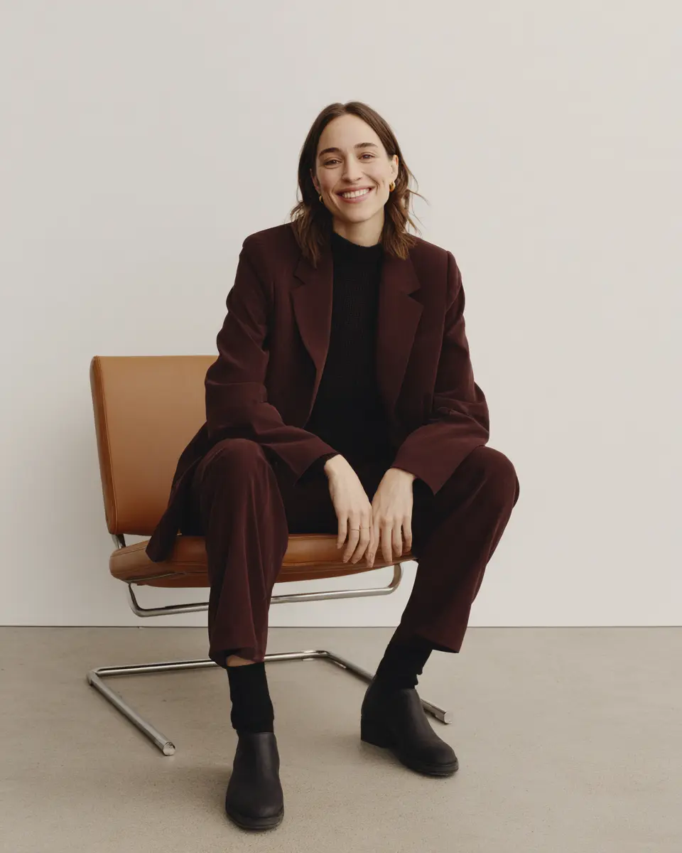 Modern portrait photography with clean styling