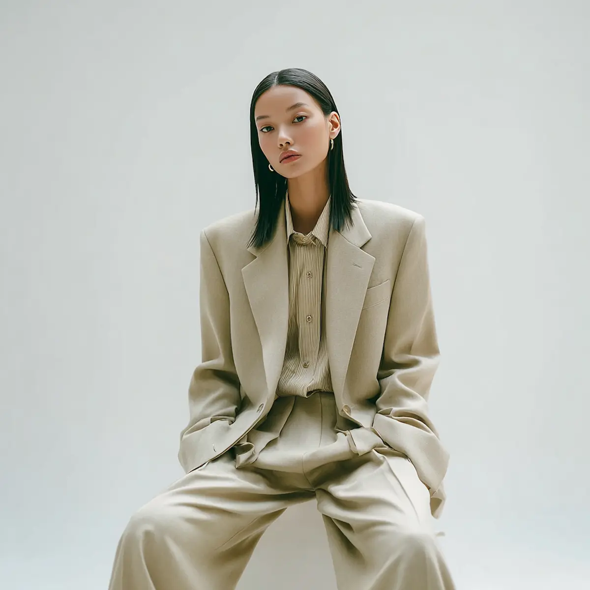 Minimalist fashion portrait photography