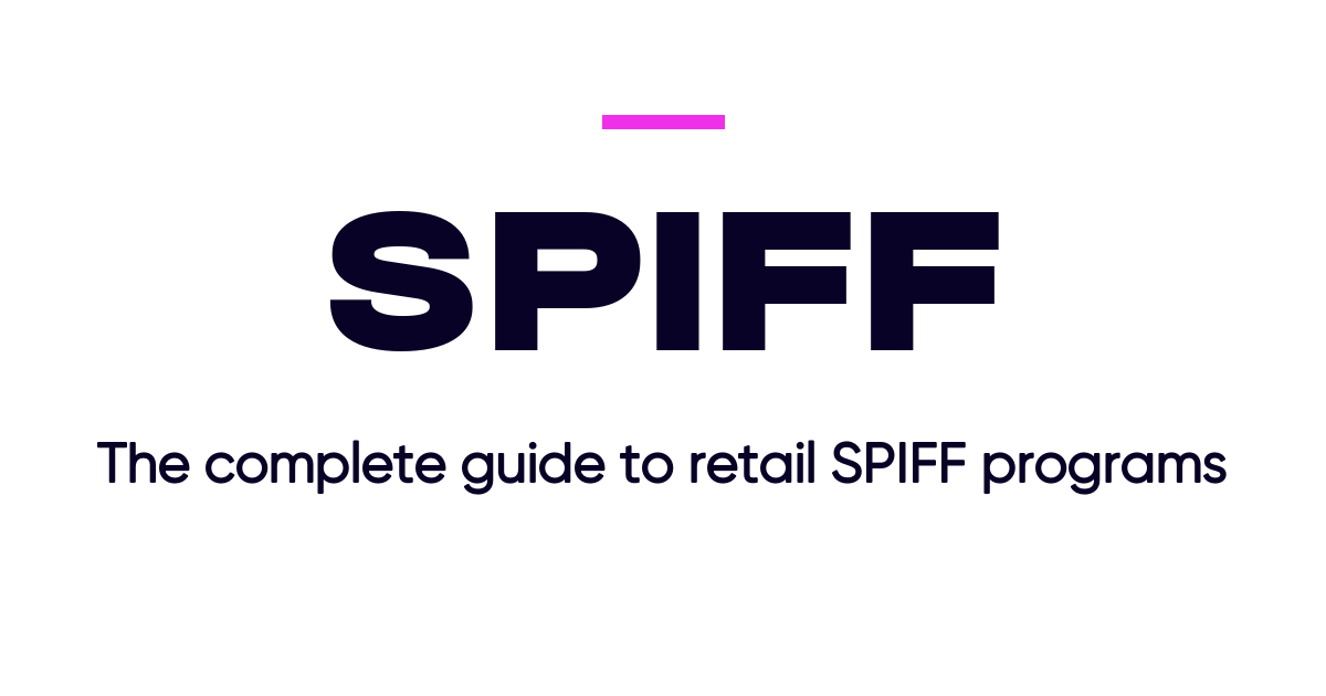 What is a retail SPIFF program and how does it drive store-level sales growth?