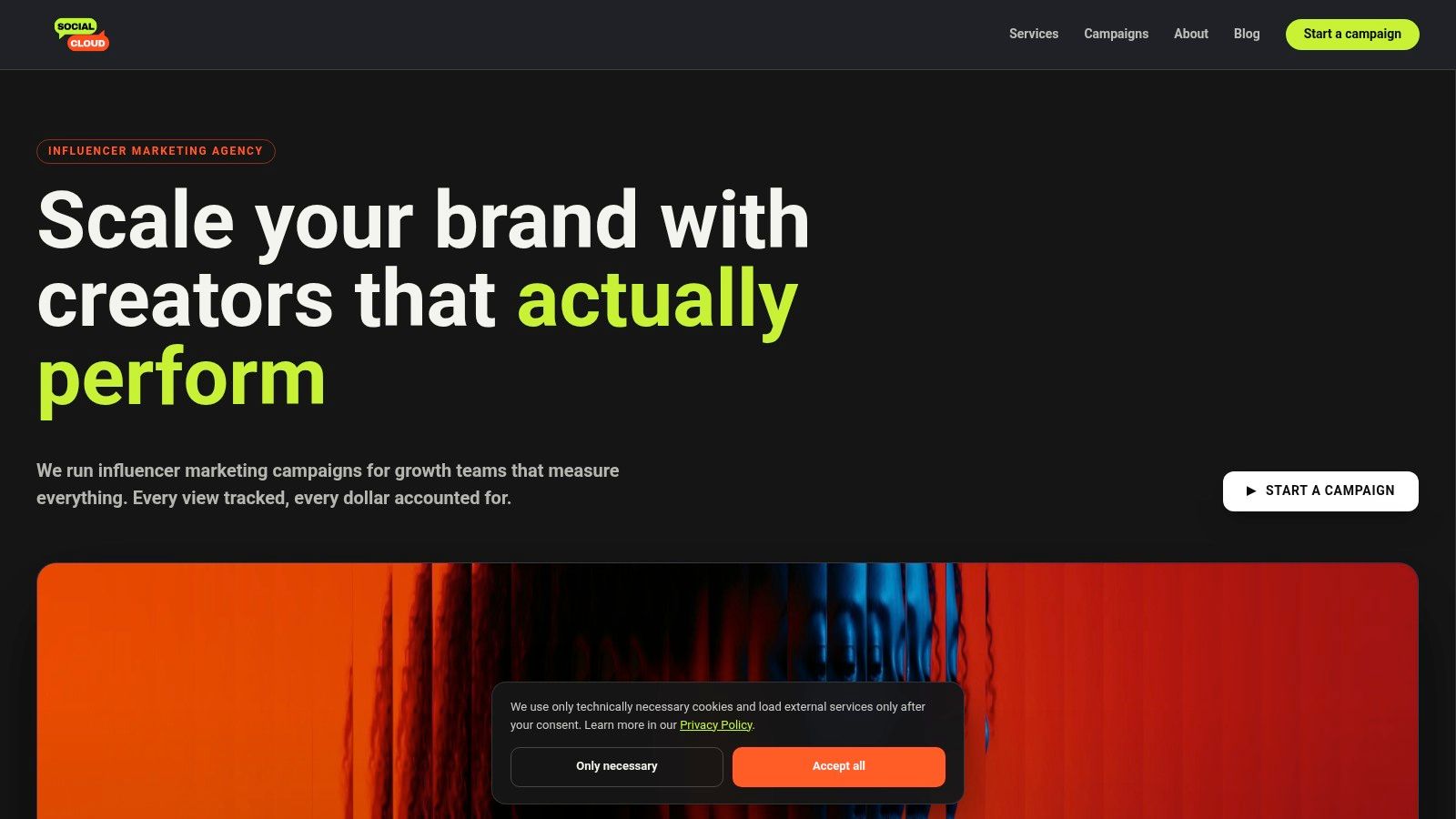 Screenshot from https://social-cloud.com