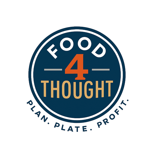 Food 4 Thought seal logo