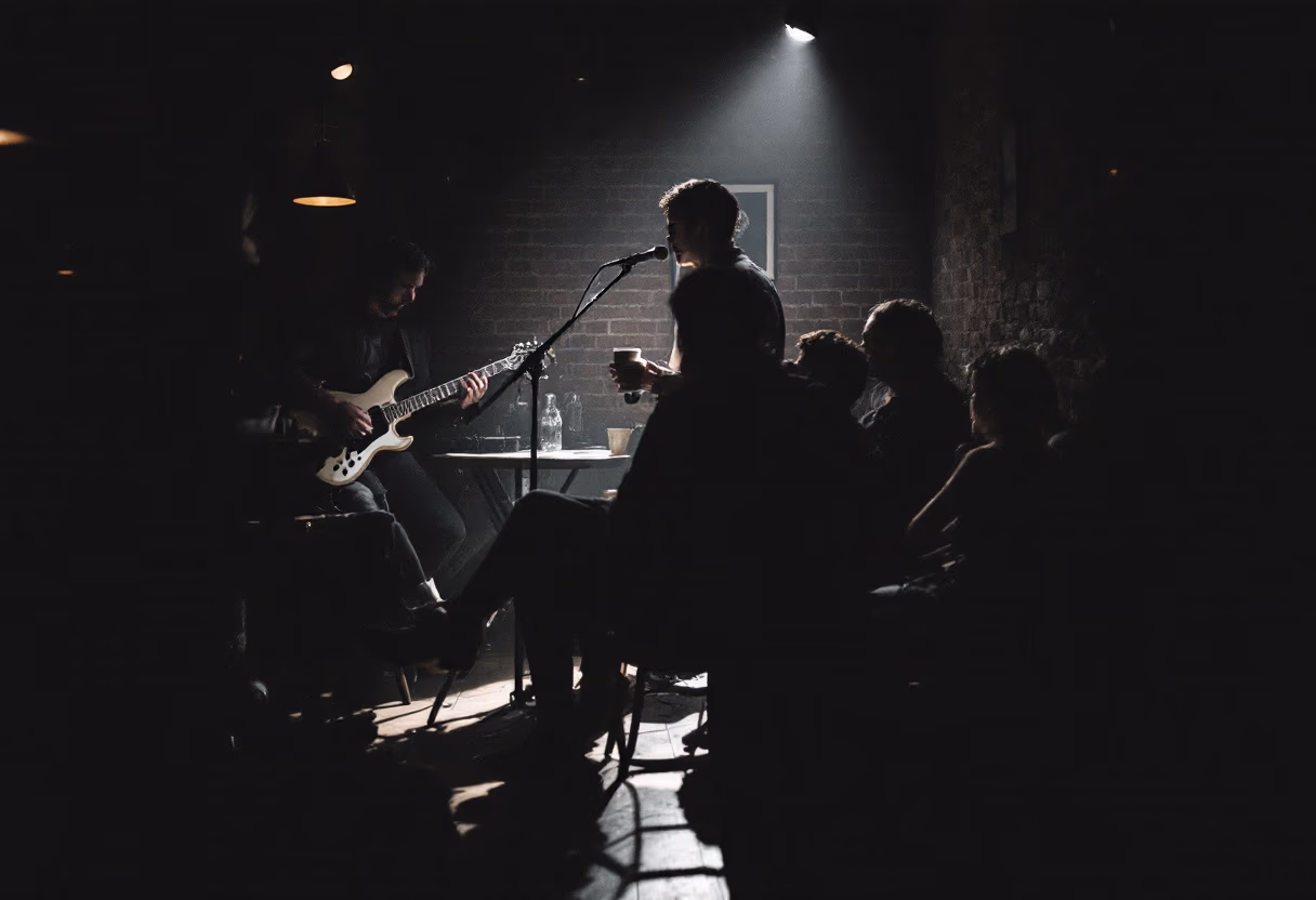image of event at cafe