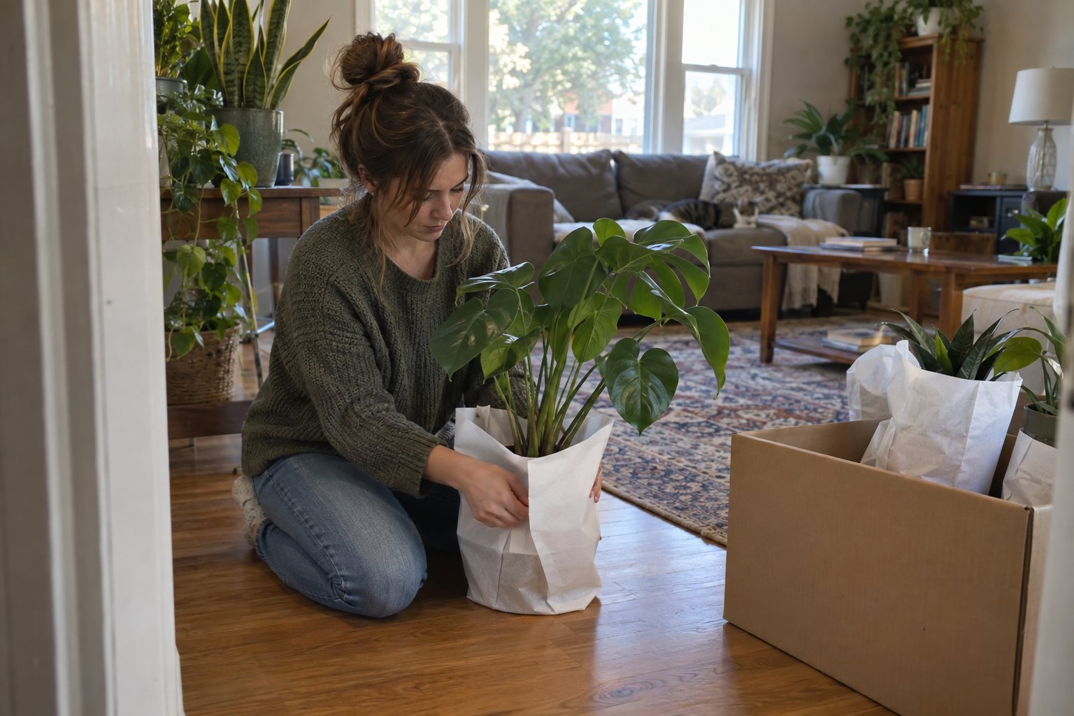 How To Move Houseplants Safely