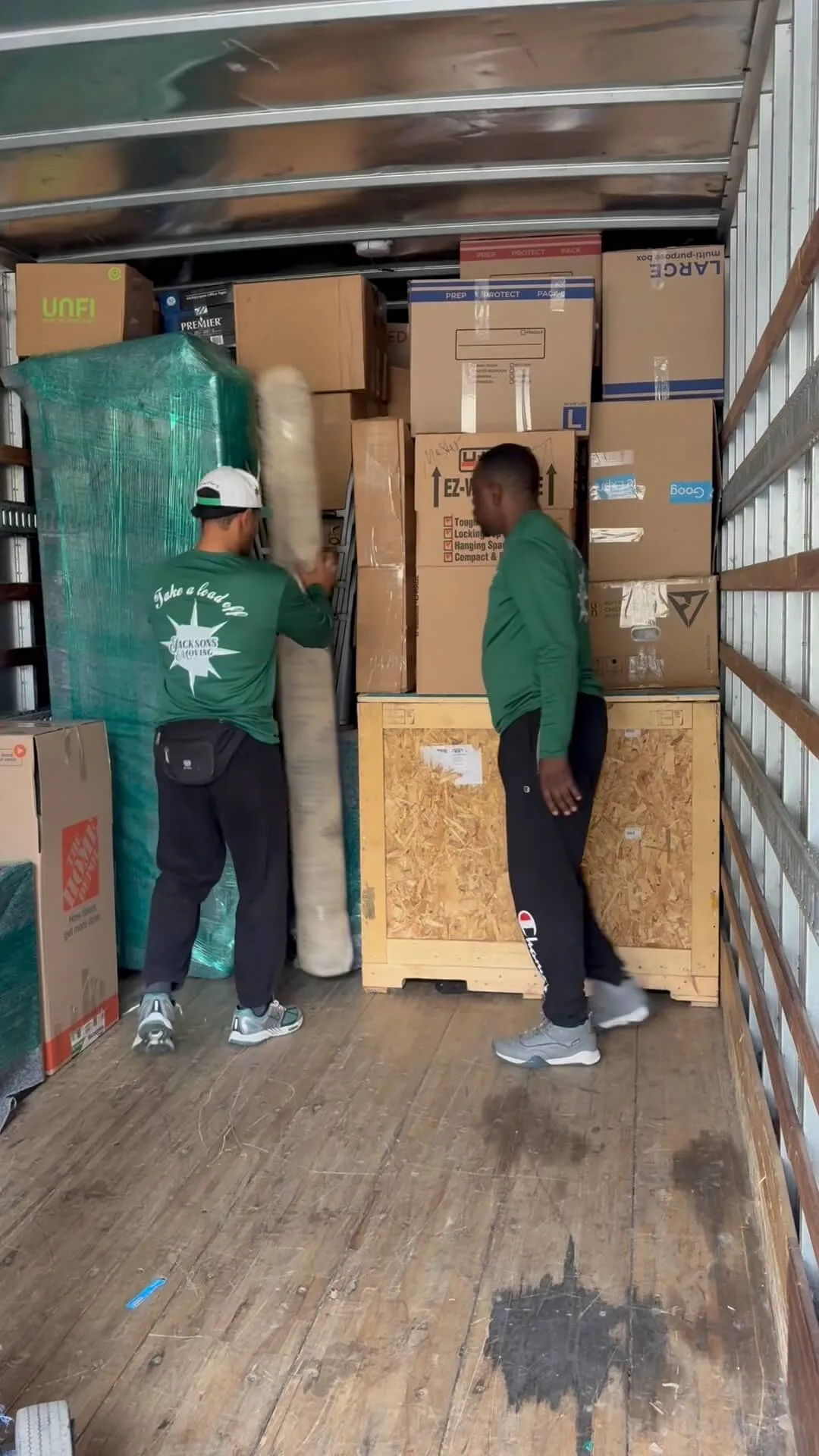 moving & storage service: storage facility interior