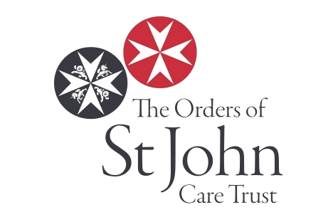 The Orders of St John Care Trust logo with black and red Maltese crosses.