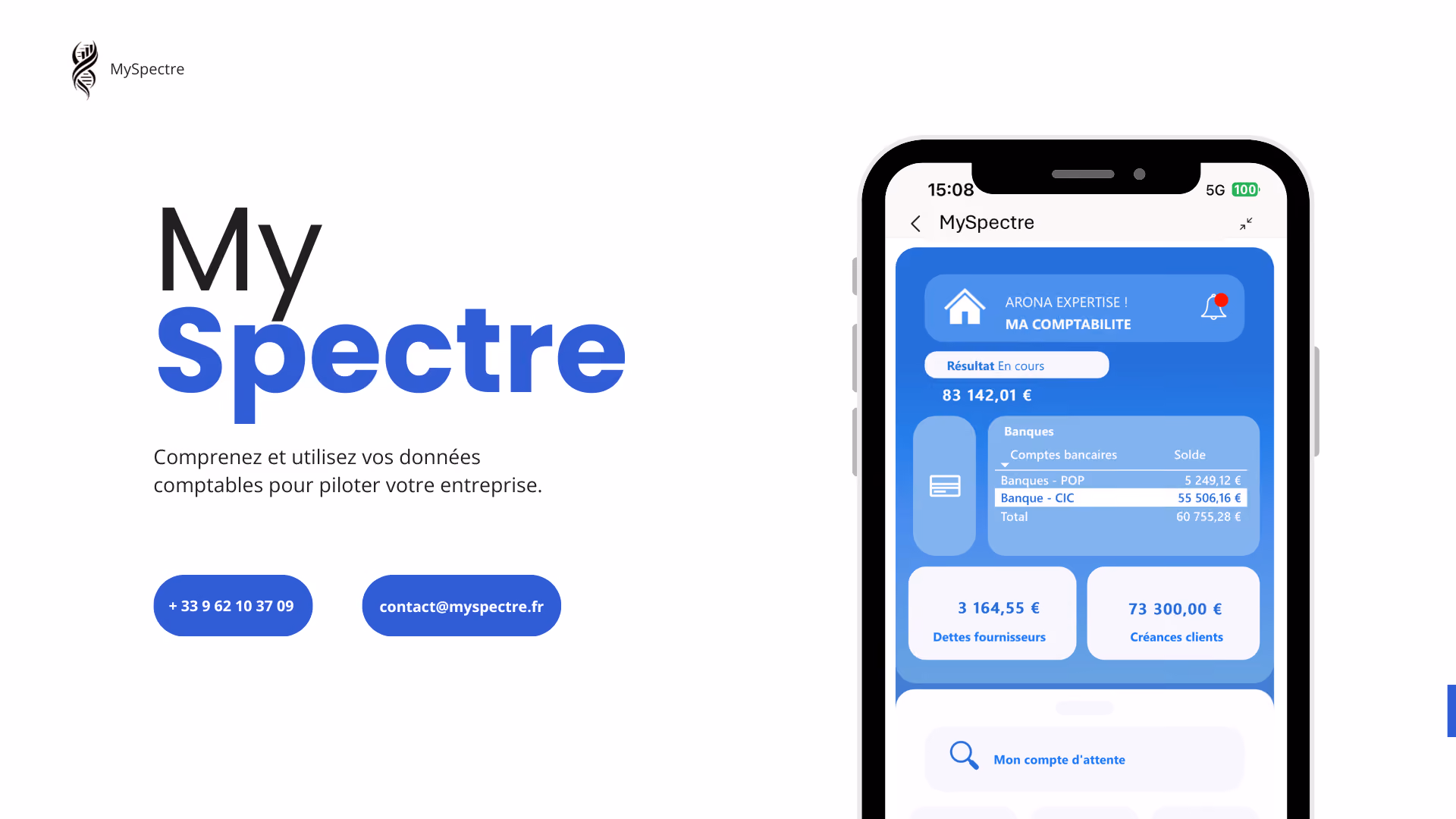 MySpectre - tableau de bord de pilotage financier