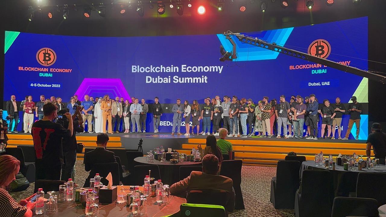 Blockchain Economy Dubai Summit main stage with delegates, delivered by Ray Event Management