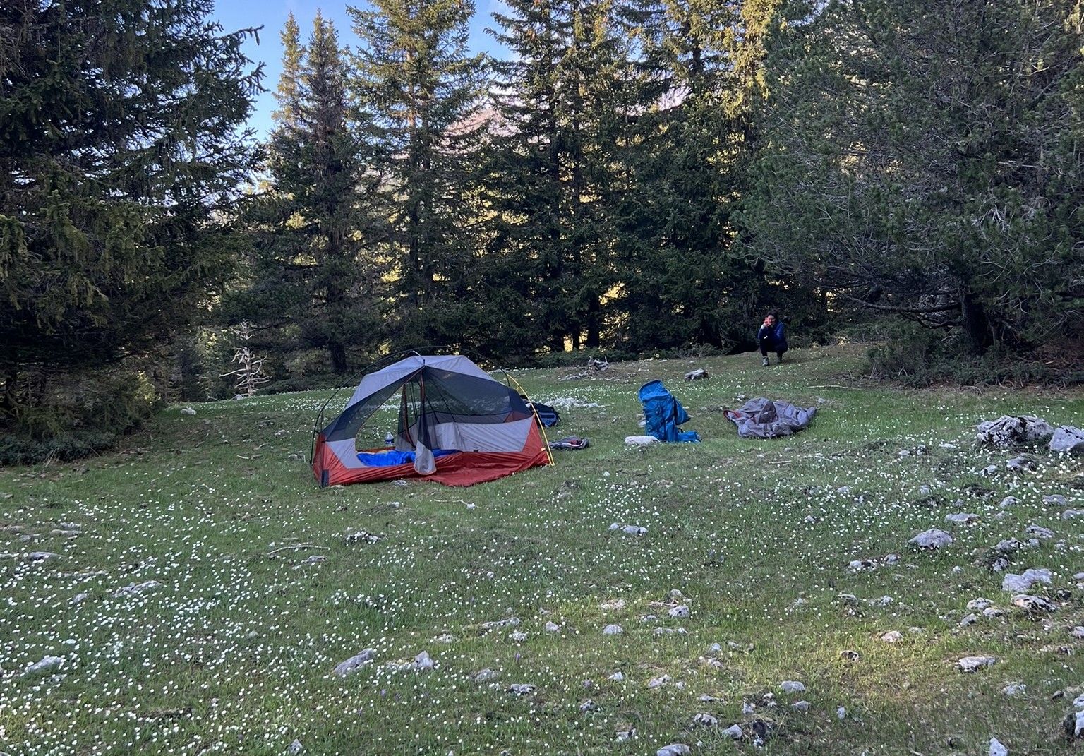 Emplacement de bivouac de l'itinéraire