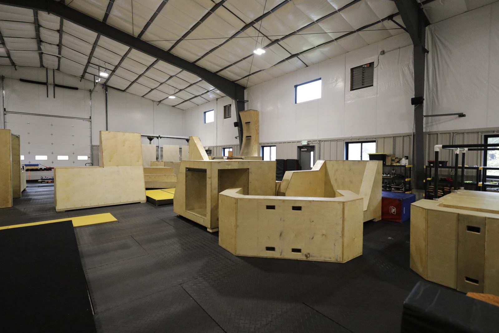 Wooden boxes and vault blocks at HUB Norfolk