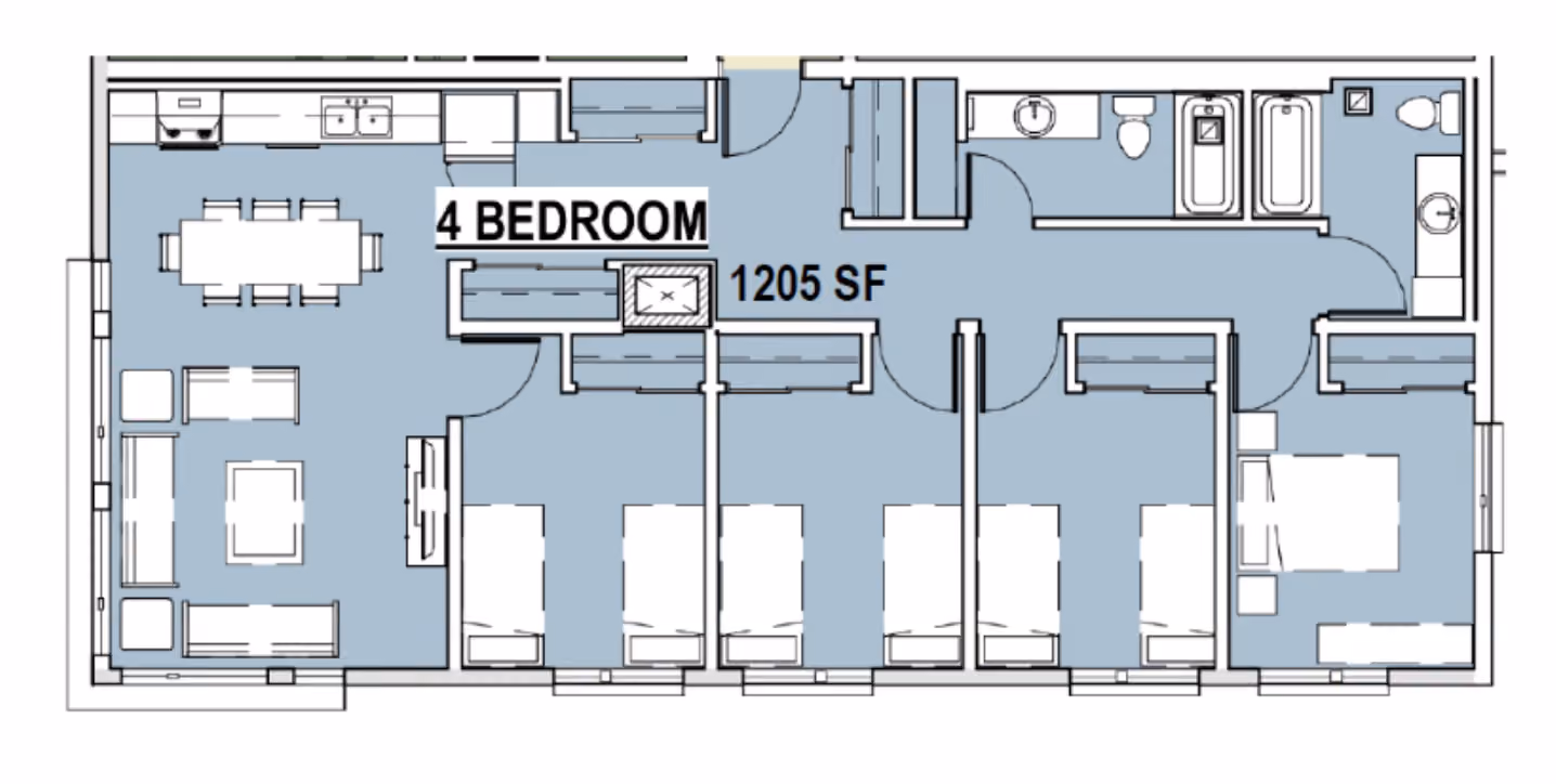 4BD, 2BTH AH