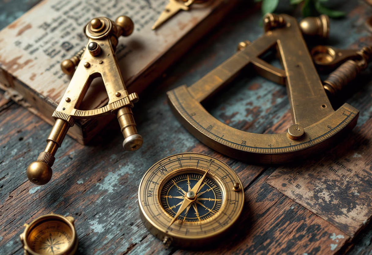 image of ship navigation tools