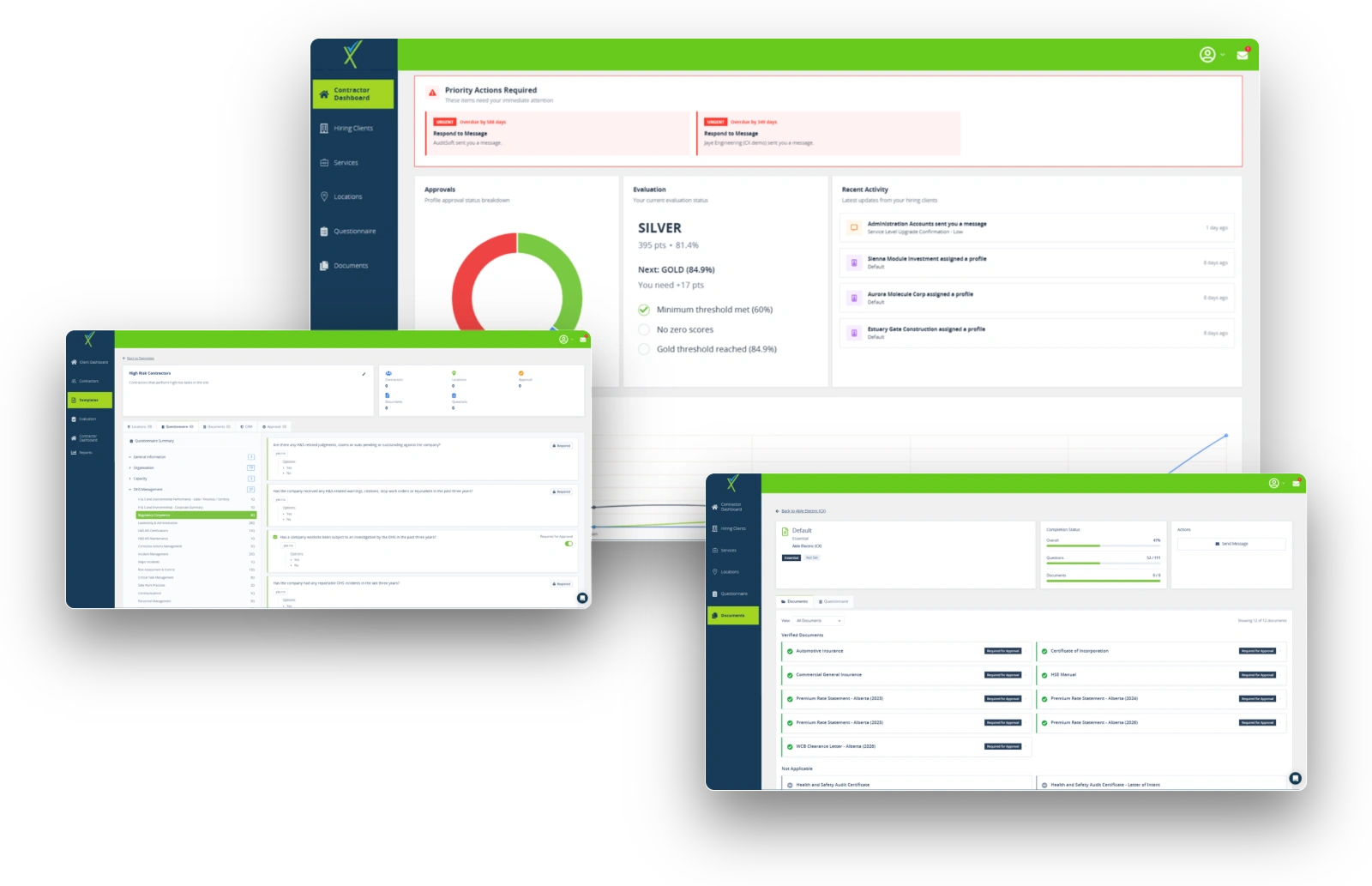 ContractorXchange dashboard