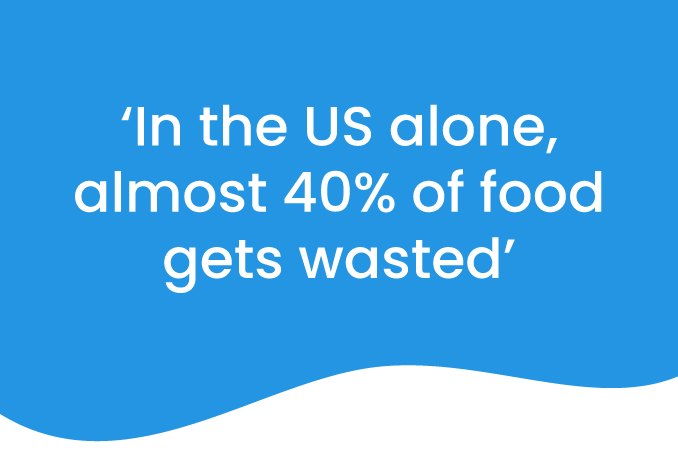 'In the US alone, almost 40% of food gets wasted'