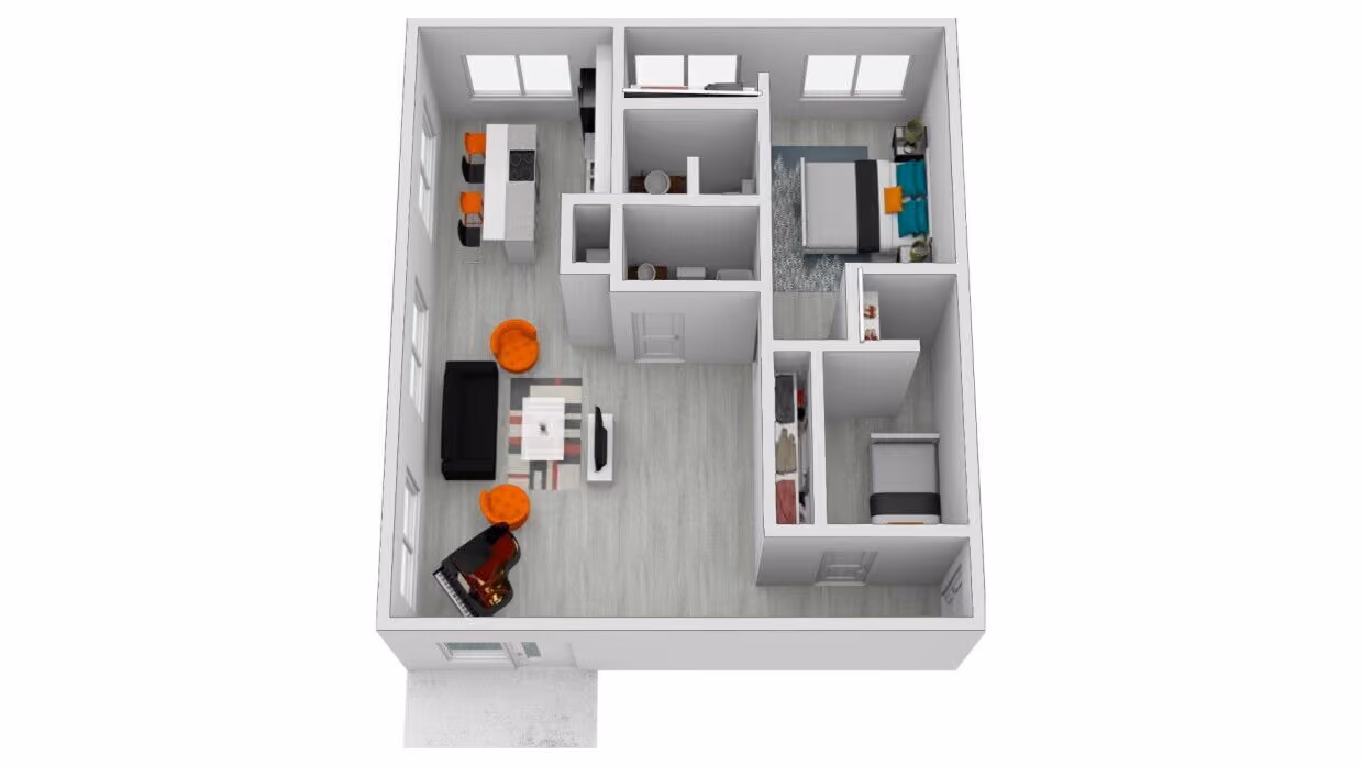2 Bed, 2 Bath (1470-1472 SF)