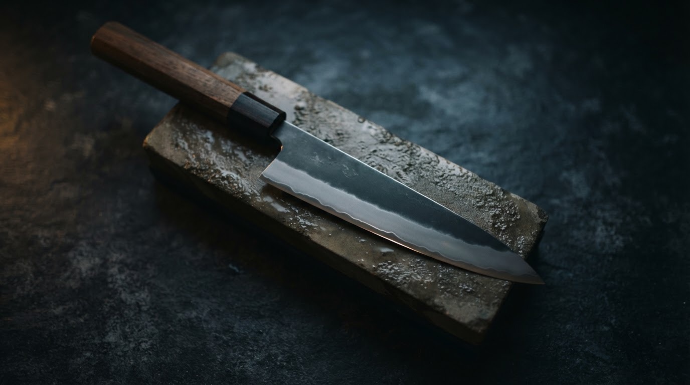 Sharpened chef's knife