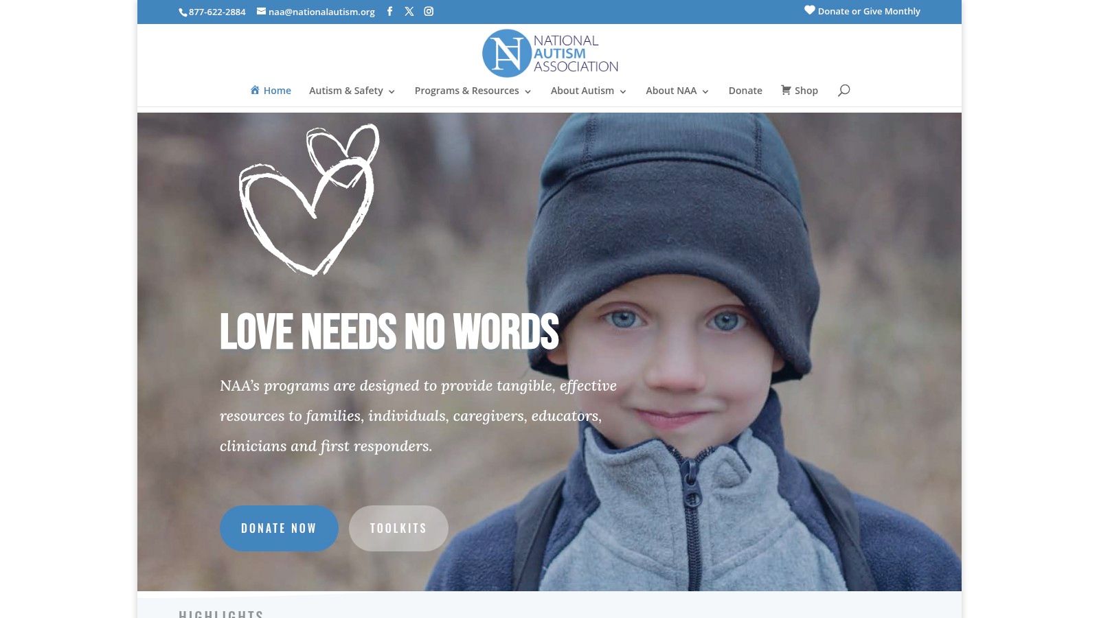 National Autism Association Safety and Communication Programs
