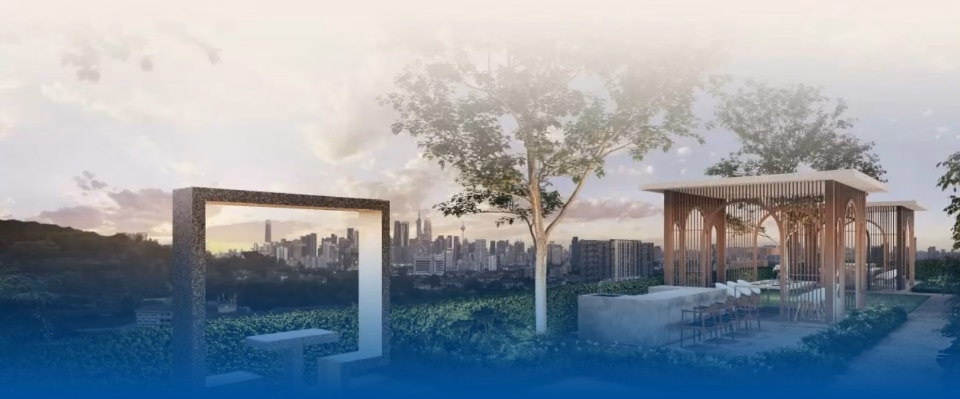 Comprehensive amenities at PV22, including sports facilities, leisure spaces, and outdoor landscapes.